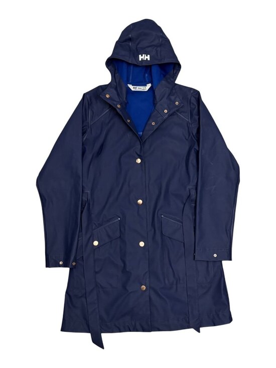 Helly Hansen Jackets & Blazers - HELLY HANSEN Waterproof Rain Coat Blue Gorpcore Hood Jacket Womens Medium